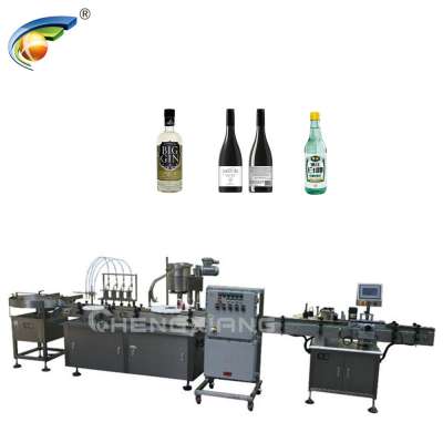 High accuracy alcohol liquid filling machine,wine filling line